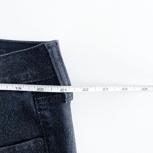 Torrid Premium Women's Sky High Skinny Crop Denim Jeans Black Silver Size 22R - Picture 10 of 12